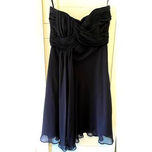WHBM Little Black Dress Strapless Cocktail Dress Size 2 EUC
